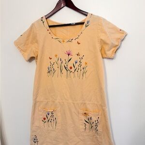 Las Olas Floral Dress Cottagecore Cotton Dress